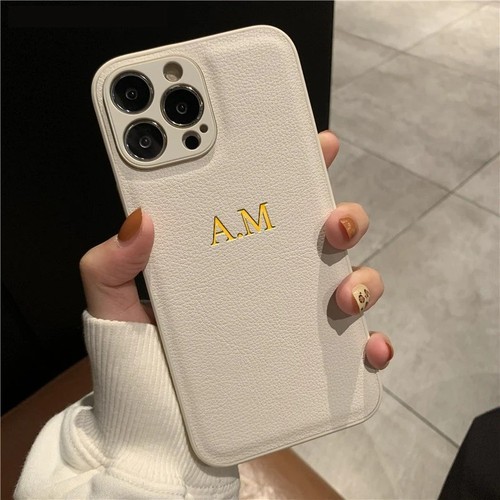 Personalized leather iphone - personalized,
