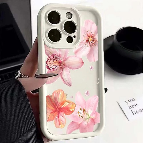 Pink floral phone case for - floral,